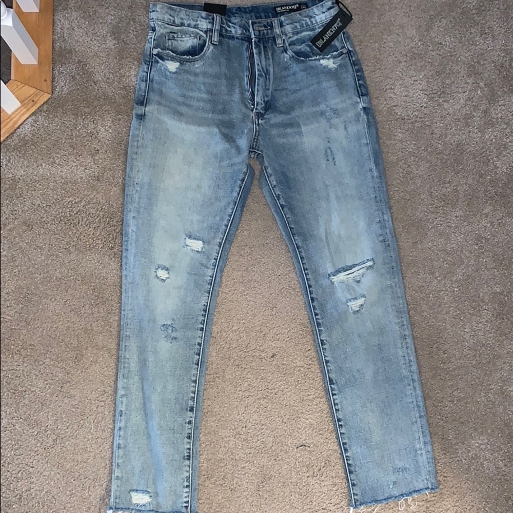 BlankNYC light wash high waisted jeans